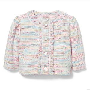 Janie and Jack White Bouclé Jacket, 2T - NWT